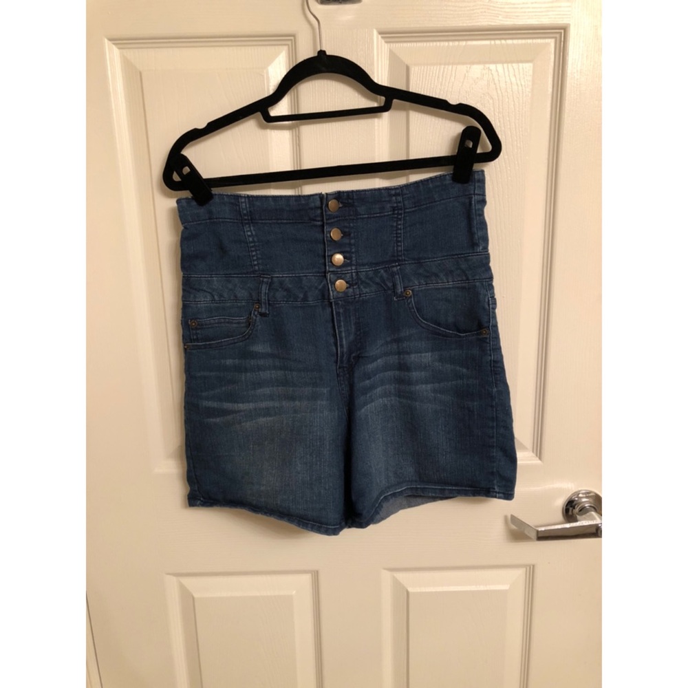 Ultra-High Wasited Jean Shorts